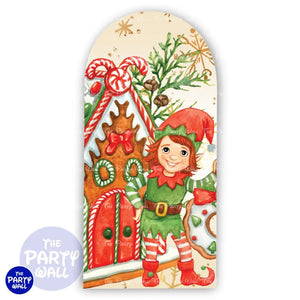 Navidad - Funda para mampara de punta redonda o rectangular Mampara de punta redonda