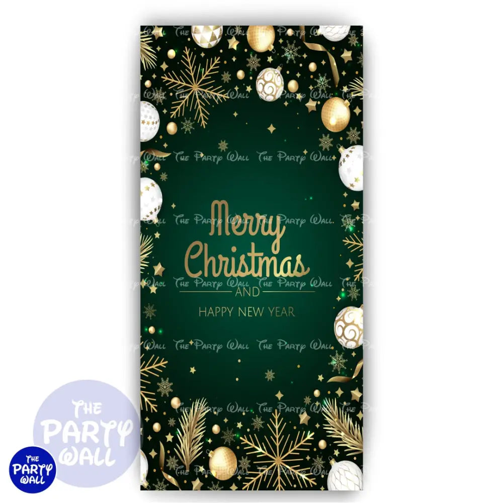 Navidad - Funda para mampara de punta redonda o rectangular Mampara de punta redonda