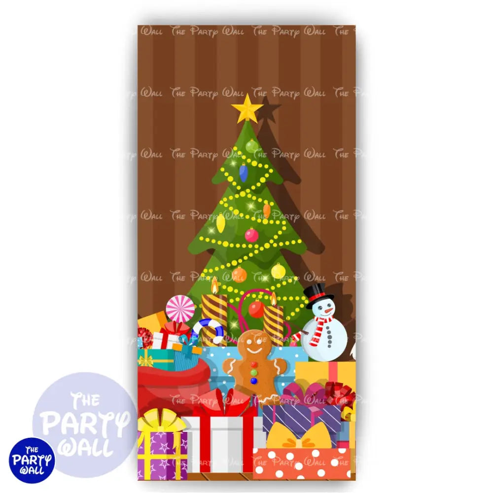 Navidad - Funda para mampara de punta redonda o rectangular Mampara de punta redonda