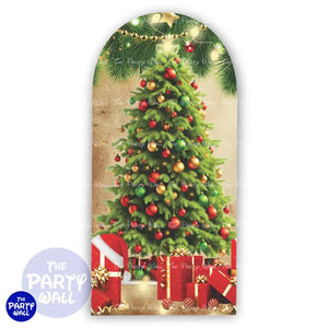 Navidad - Funda para mampara de punta redonda o rectangular Mampara de punta redonda