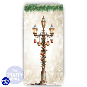 Navidad - Funda para mampara de punta redonda o rectangular Mampara de punta redonda