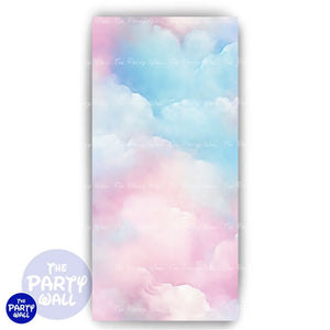 Nubes - Funda para mampara de punta redonda o rectangular Mampara de punta redonda