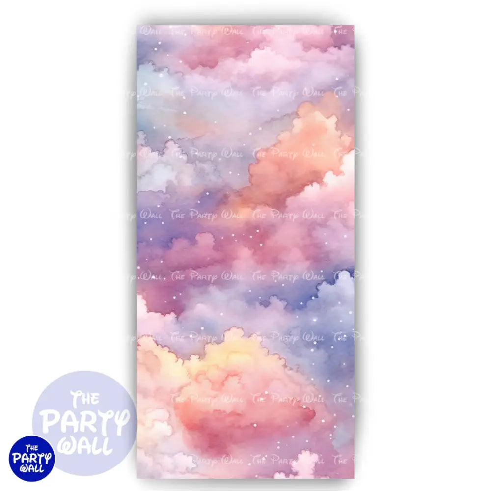 Nubes - Funda para mampara de punta redonda o rectangular Mampara de punta redonda