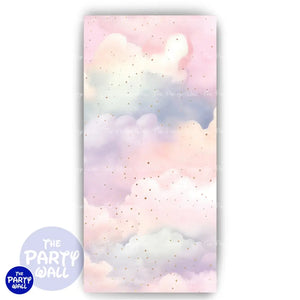 Nubes - Funda para mampara de punta redonda o rectangular Mampara de punta redonda