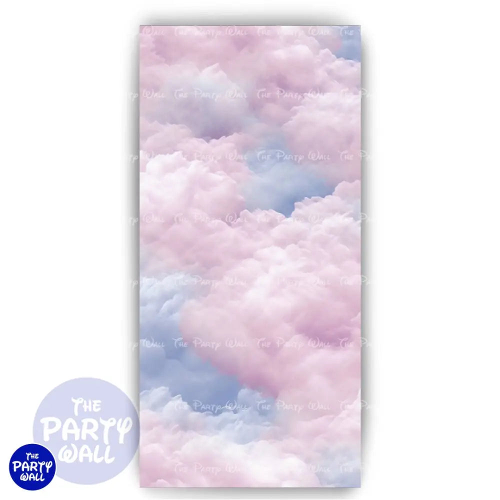 Nubes - Funda para mampara de punta redonda o rectangular Mampara de punta redonda