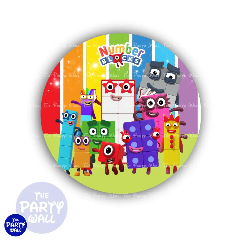 Number Blocks - Funda para mampara circular Circular
