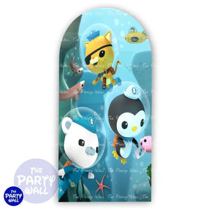 Octonautas - Funda para mampara de punta redonda o rectangular Mampara de punta redonda