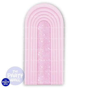 Ondas - Funda para mampara de punta redonda o rectangular Mampara de punta redonda