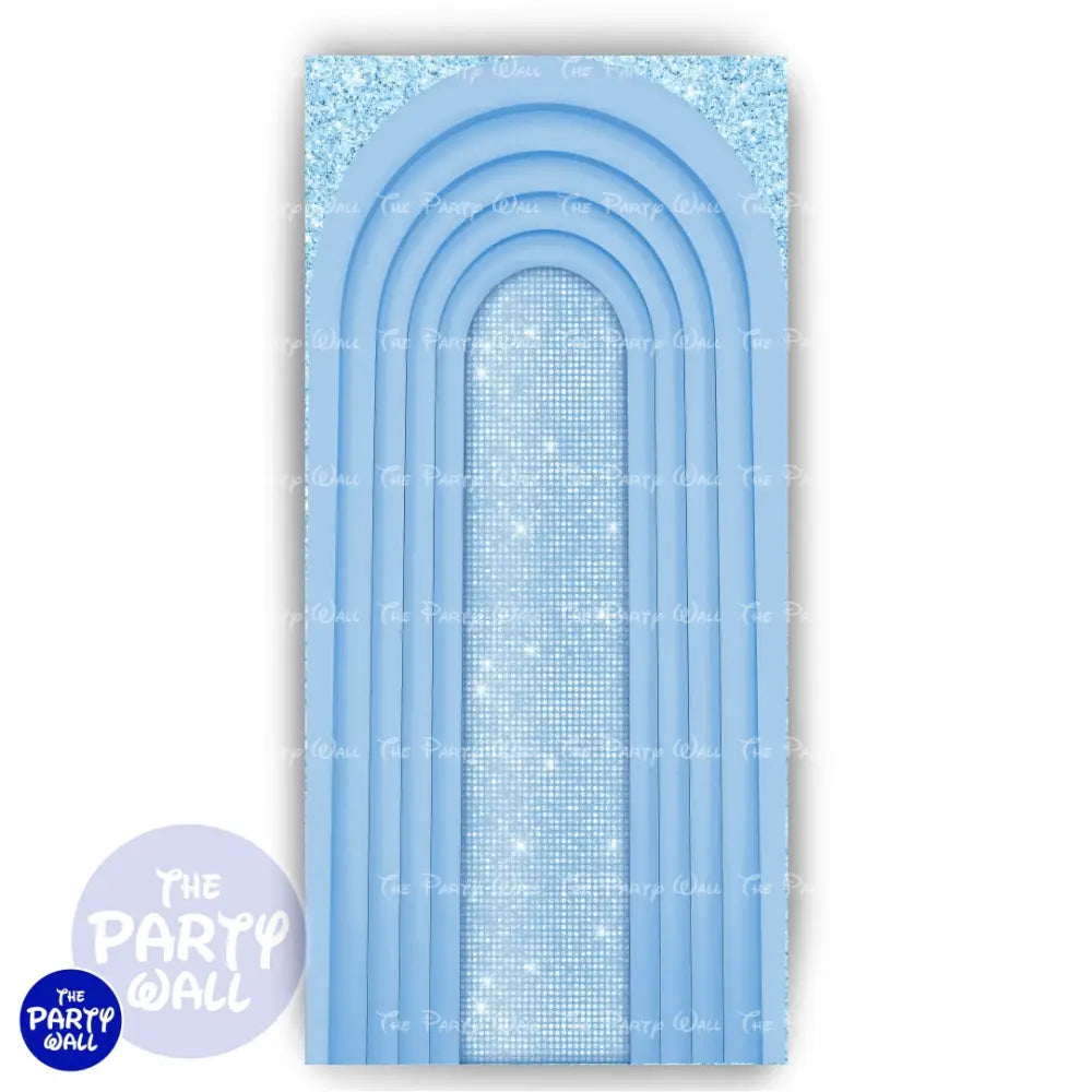 Ondas - Funda para mampara de punta redonda o rectangular Mampara de punta redonda