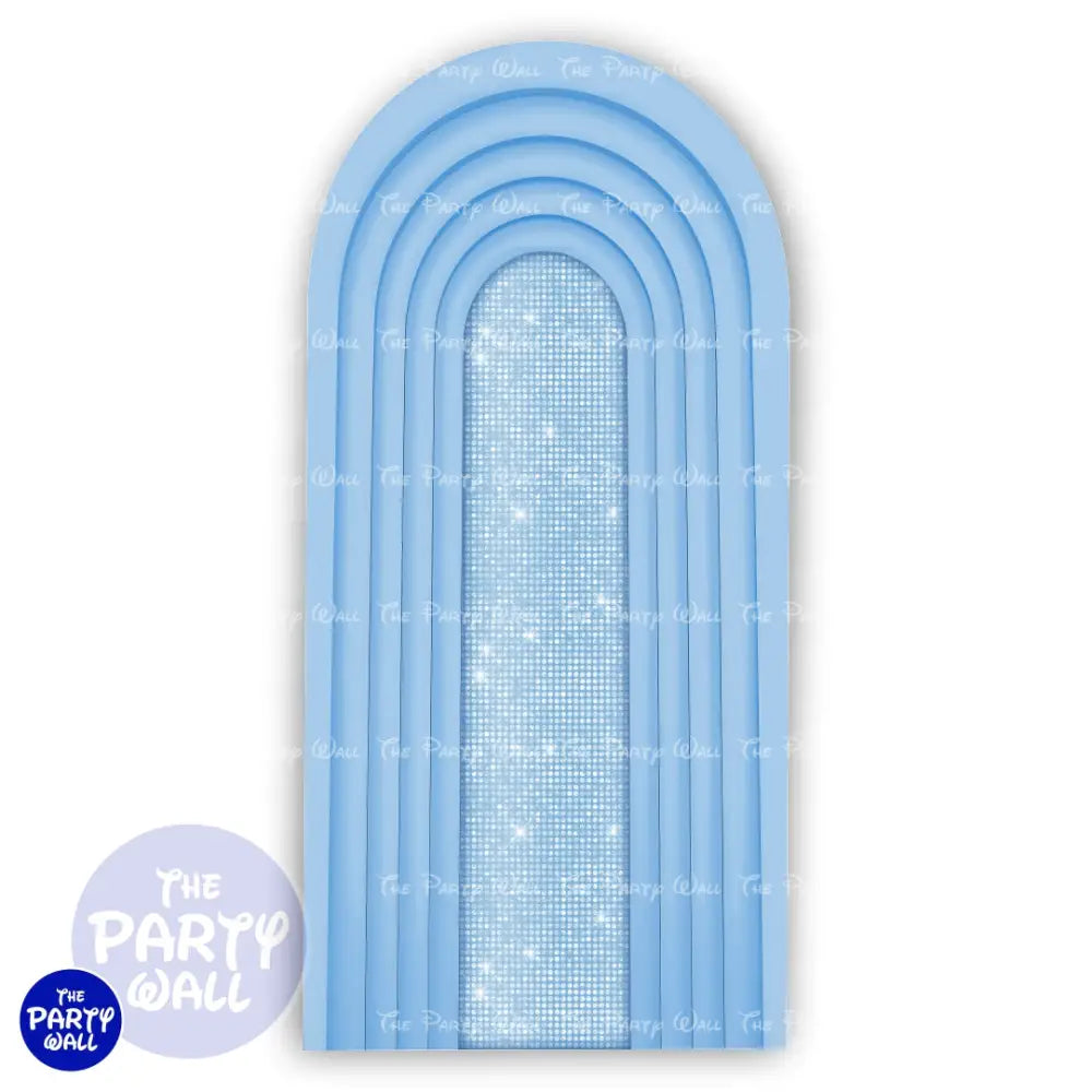 Ondas - Funda para mampara de punta redonda o rectangular Mampara de punta redonda