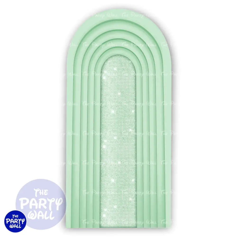 Ondas - Funda para mampara de punta redonda o rectangular Mampara de punta redonda