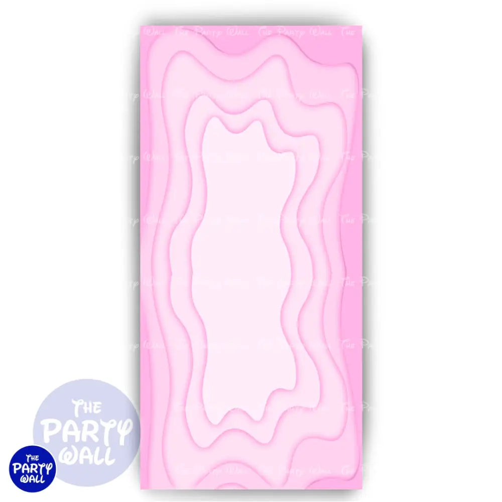 Ondas - Funda para mampara de punta redonda o rectangular Mampara de punta redonda