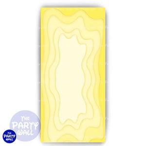 Ondas - Funda para mampara de punta redonda o rectangular Mampara de punta redonda