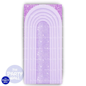 Ondas - Funda para mampara de punta redonda o rectangular Mampara de punta redonda