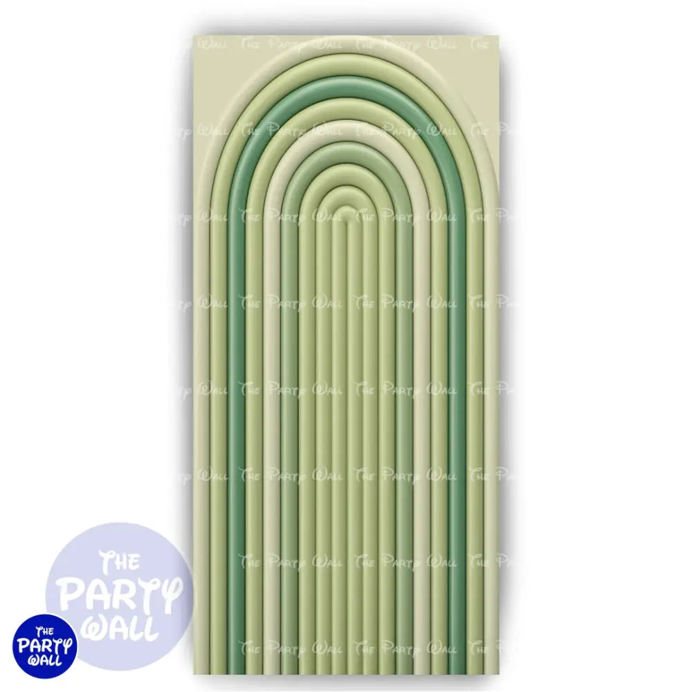 Ondas - Funda para mampara de punta redonda o rectangular Mampara de punta redonda