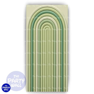 Ondas - Funda para mampara de punta redonda o rectangular Mampara de punta redonda