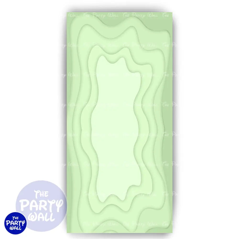 Ondas - Funda para mampara de punta redonda o rectangular Mampara de punta redonda