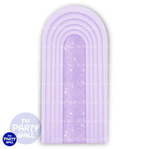 Ondas - Funda para mampara de punta redonda o rectangular Mampara de punta redonda