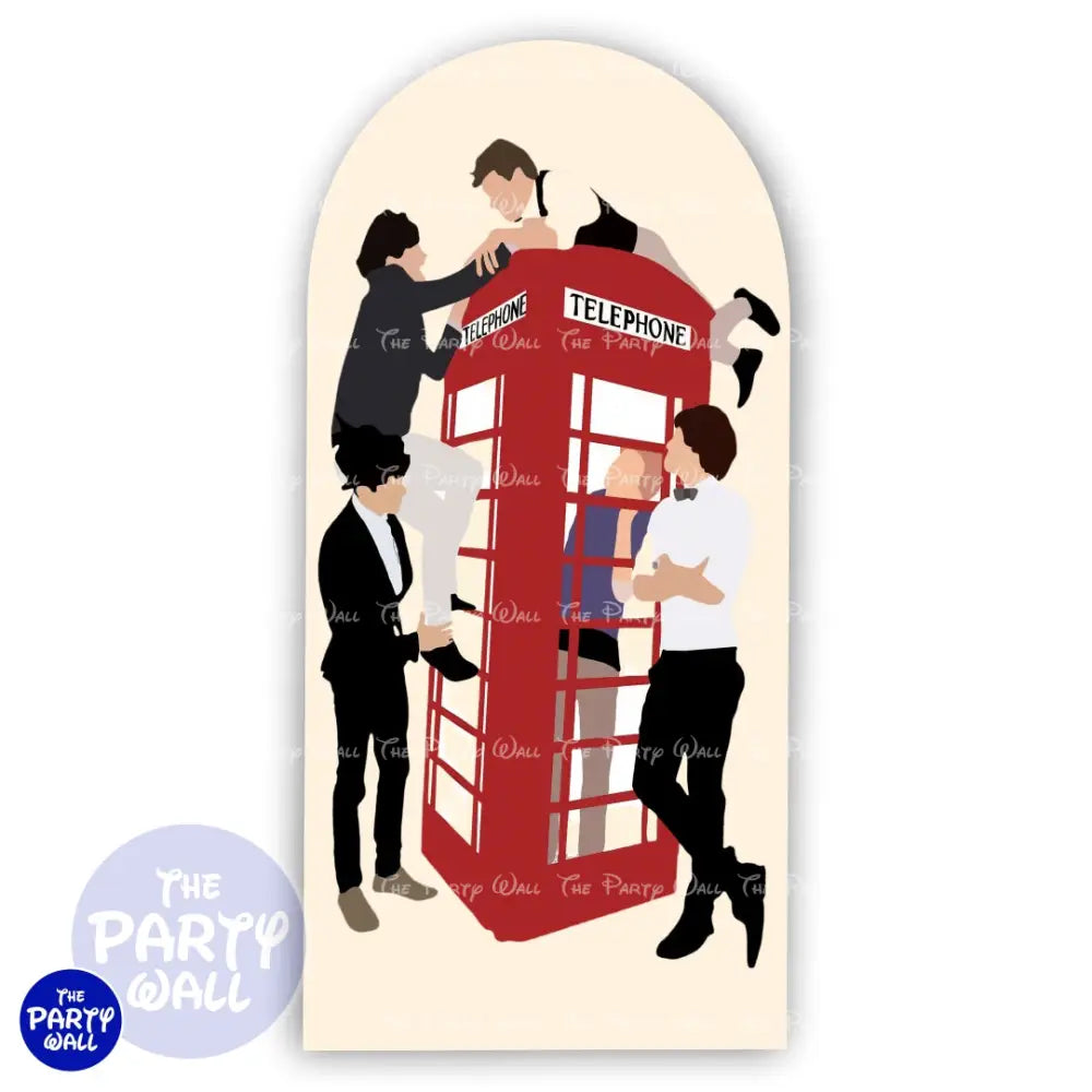 One Direction - Funda para mampara de punta redonda o rectangular Mampara de punta redonda