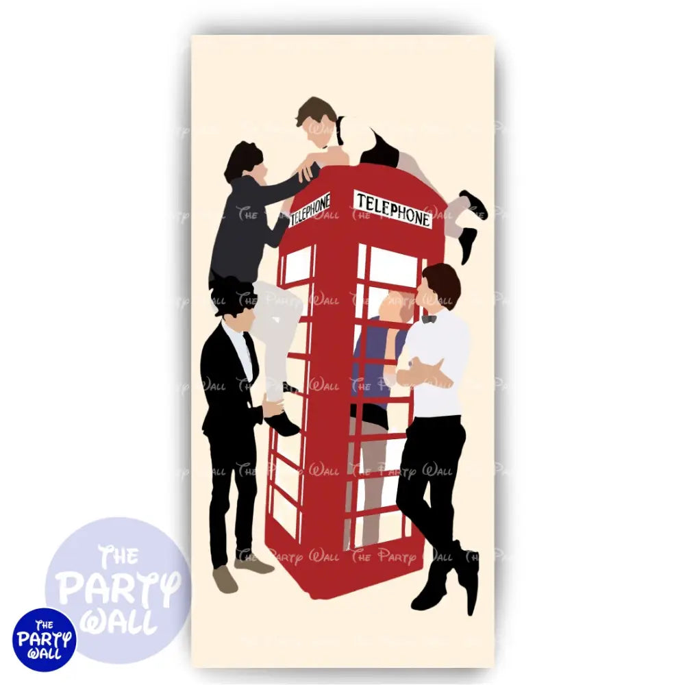 One Direction - Funda para mampara de punta redonda o rectangular Mampara de punta redonda