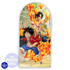 One Piece - Funda para mampara de punta redonda o rectangular Mampara de punta redonda