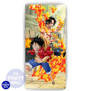 One Piece - Funda para mampara de punta redonda o rectangular Mampara de punta redonda