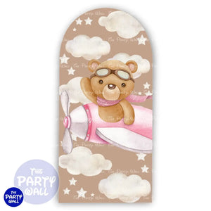 Ositos Cute - Funda para mampara de punta redonda o rectangular Mampara de punta redonda