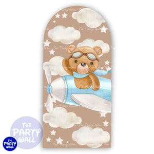 Ositos Cute - Funda para mampara de punta redonda o rectangular Mampara de punta redonda