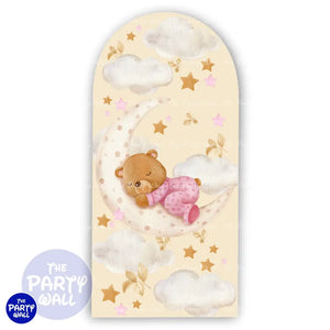 Ositos Cute - Funda para mampara de punta redonda o rectangular Mampara de punta redonda