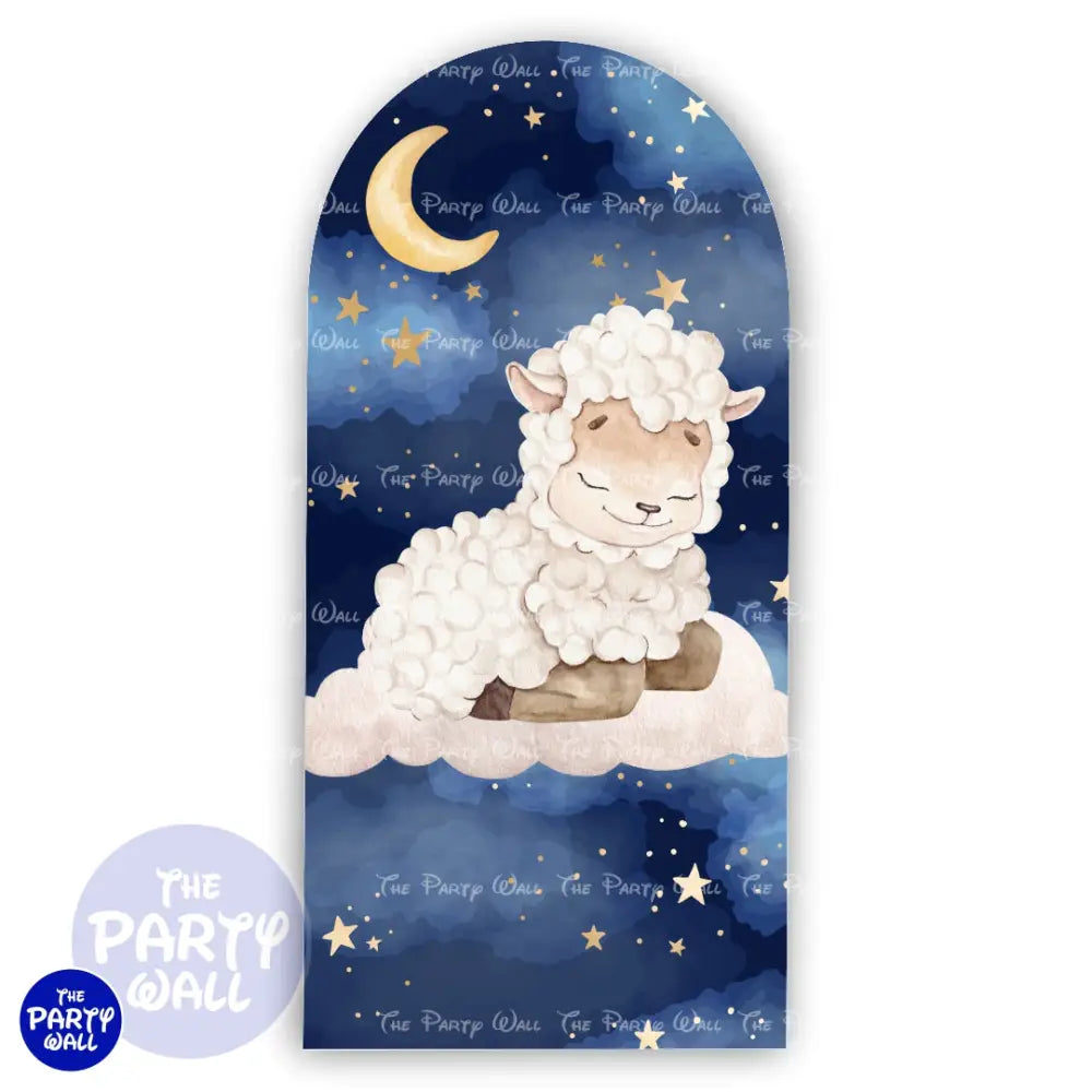 Oveja Cute - Funda para mampara de punta redonda o rectangular Mampara de punta redonda