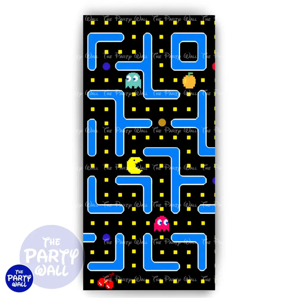 Pac-Man - Funda para mampara de punta redonda o rectangular Mampara de punta redonda