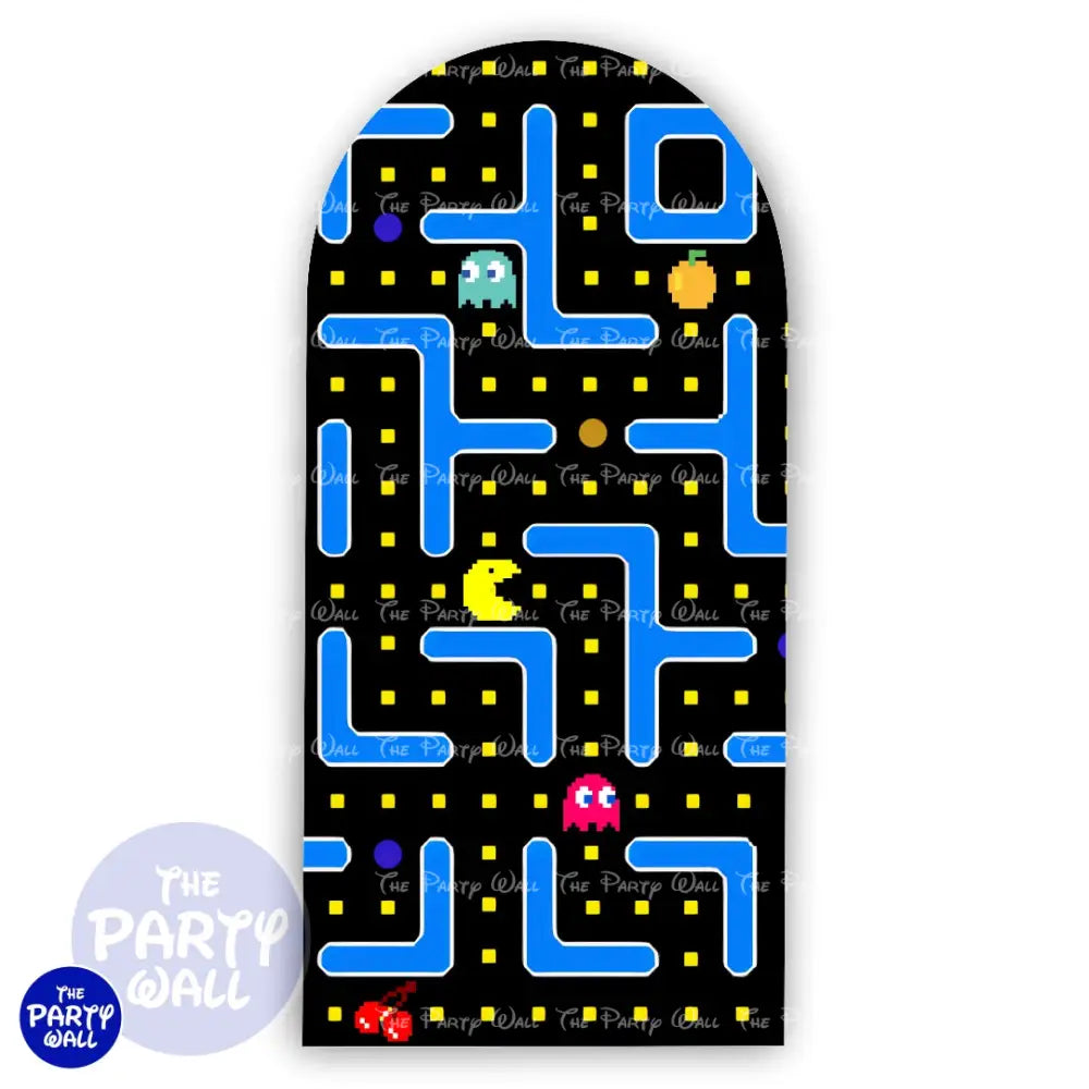 Pac-Man - Funda para mampara de punta redonda o rectangular Mampara de punta redonda