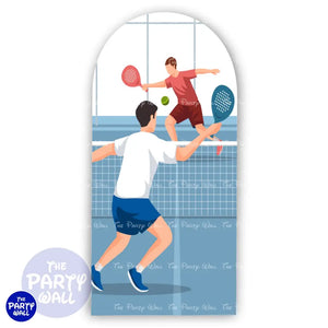 Padel - Funda para mampara de punta redonda o rectangular Mampara de punta redonda