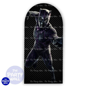 Pantera Negra - Funda para mampara de punta redonda o rectangular Mampara de punta redonda