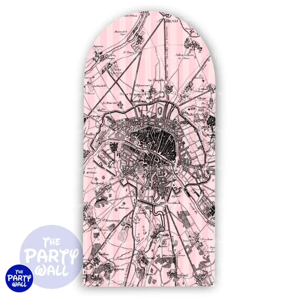 Paris - Funda para mampara de punta redonda o rectangular Mampara de punta redonda