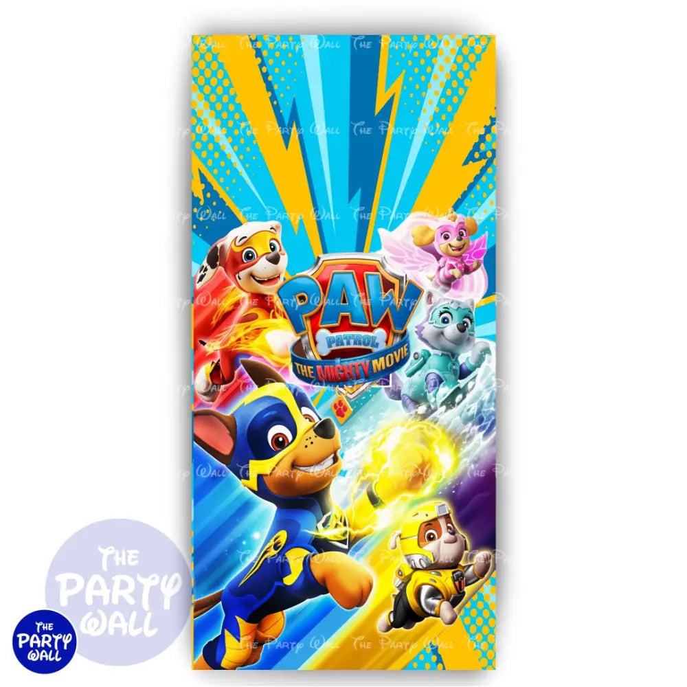 Paw Patrol - Funda para mampara de punta redonda o rectangular Mampara de punta redonda