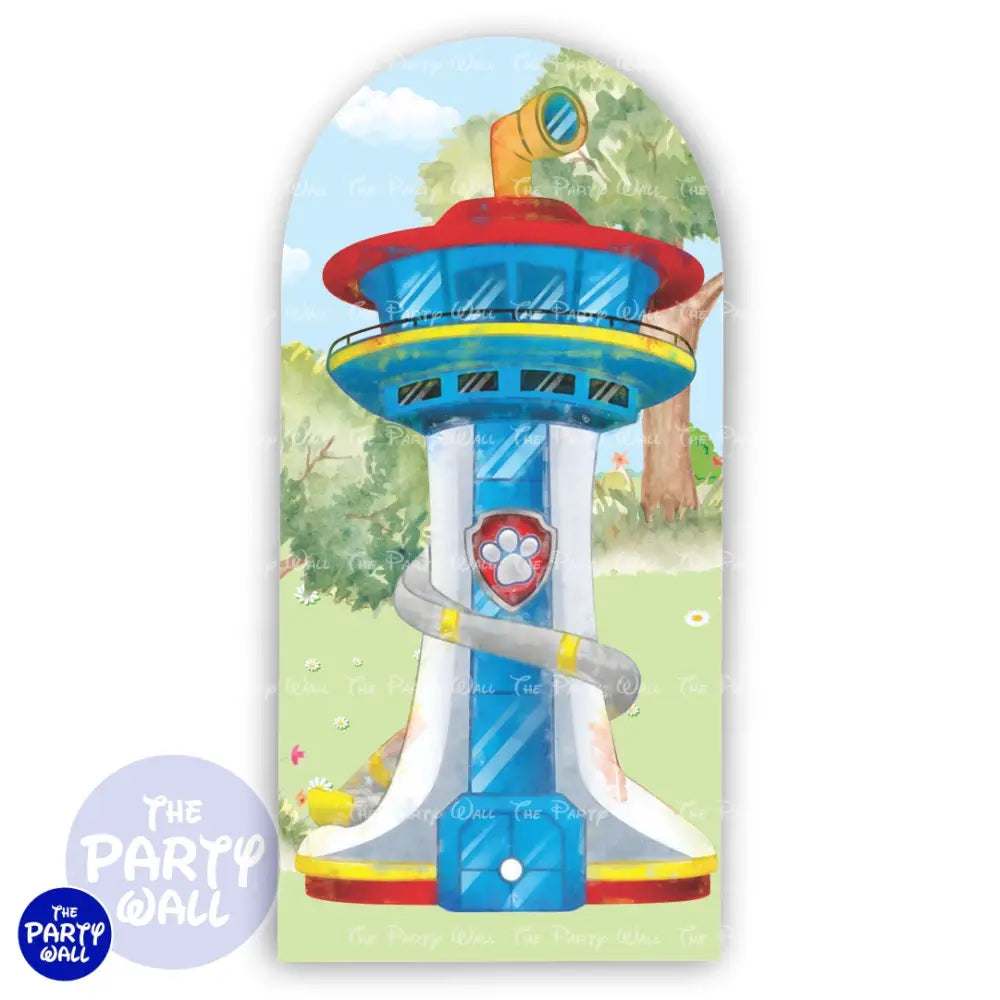 Paw Patrol - Funda para mampara de punta redonda o rectangular Mampara de punta redonda