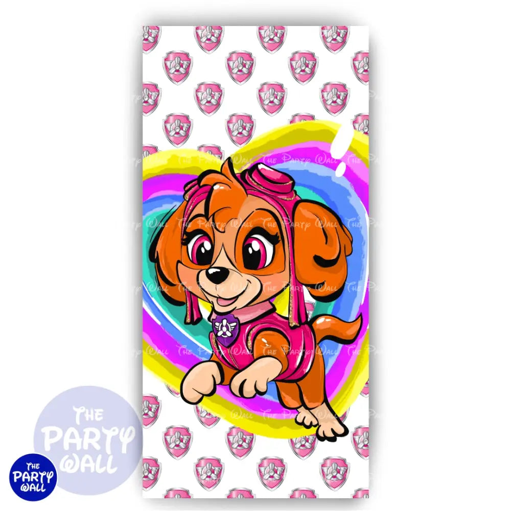 Paw Patrol - Funda para mampara de punta redonda o rectangular Mampara de punta redonda