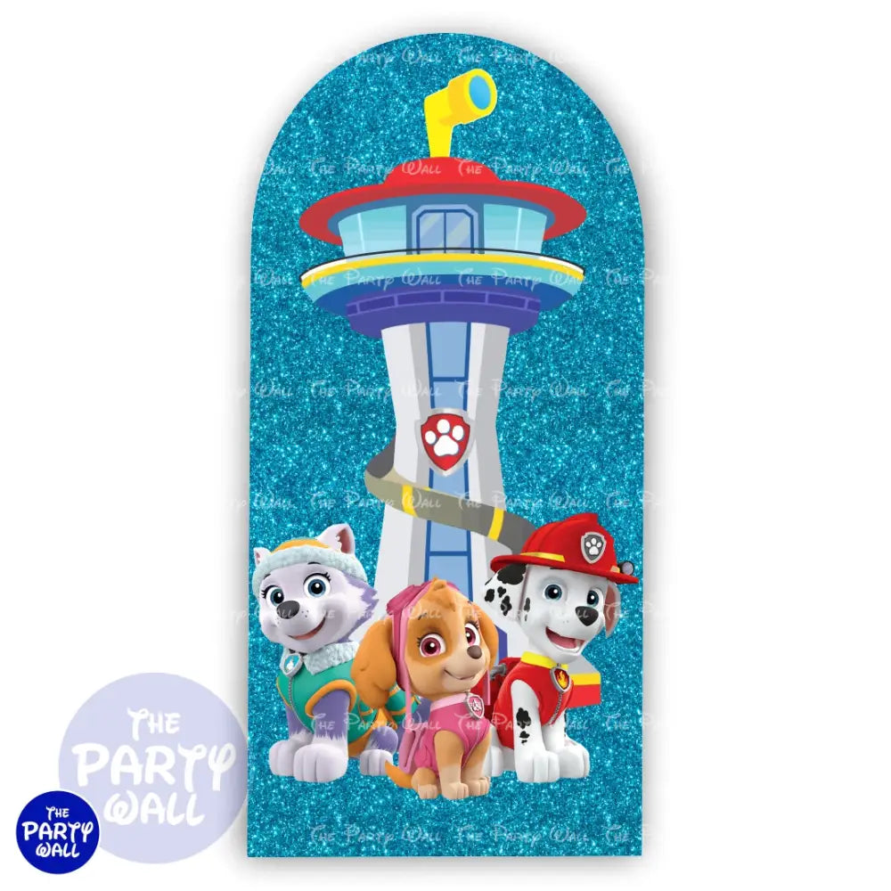 Paw Patrol - Funda para mampara de punta redonda o rectangular Mampara de punta redonda