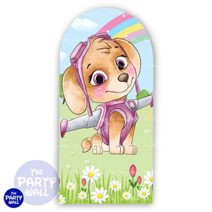 Paw Patrol - Funda para mampara de punta redonda o rectangular Mampara de punta redonda