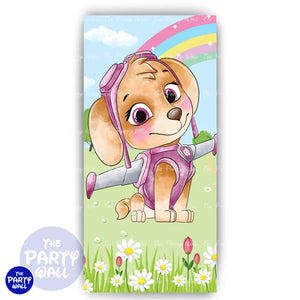 Paw Patrol - Funda para mampara de punta redonda o rectangular Mampara de punta redonda