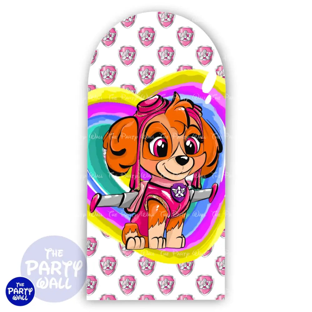 Paw Patrol - Funda para mampara de punta redonda o rectangular Mampara de punta redonda