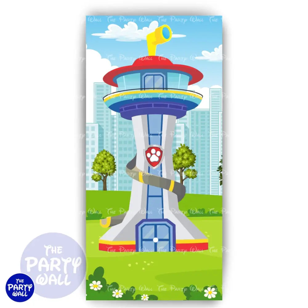 Paw Patrol - Funda para mampara de punta redonda o rectangular Mampara de punta redonda