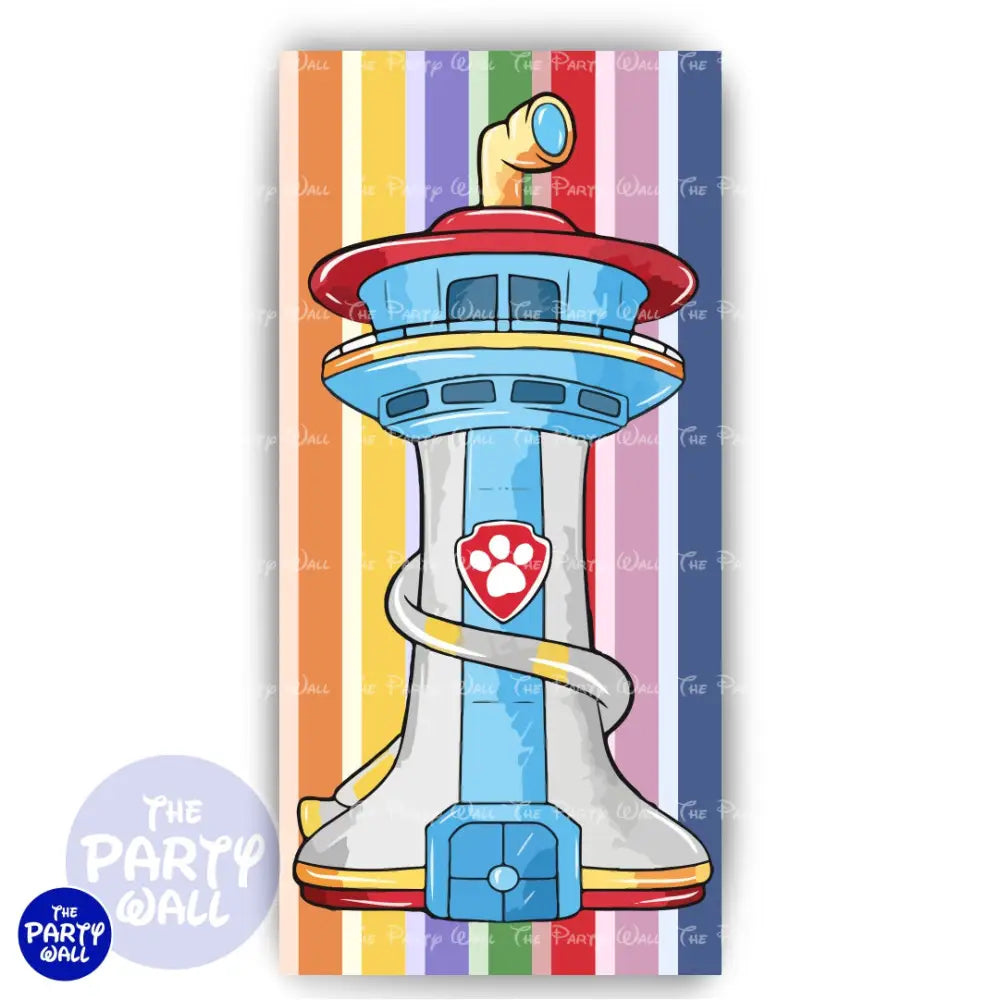 Paw Patrol - Funda para mampara de punta redonda o rectangular Mampara de punta redonda