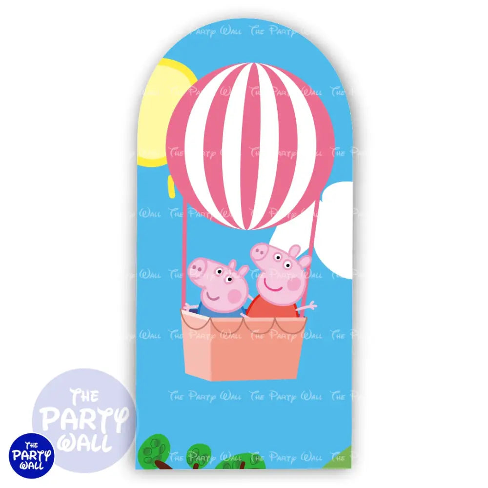 Peppa Pig - Funda para mampara de punta redonda o rectangular Mampara de punta redonda