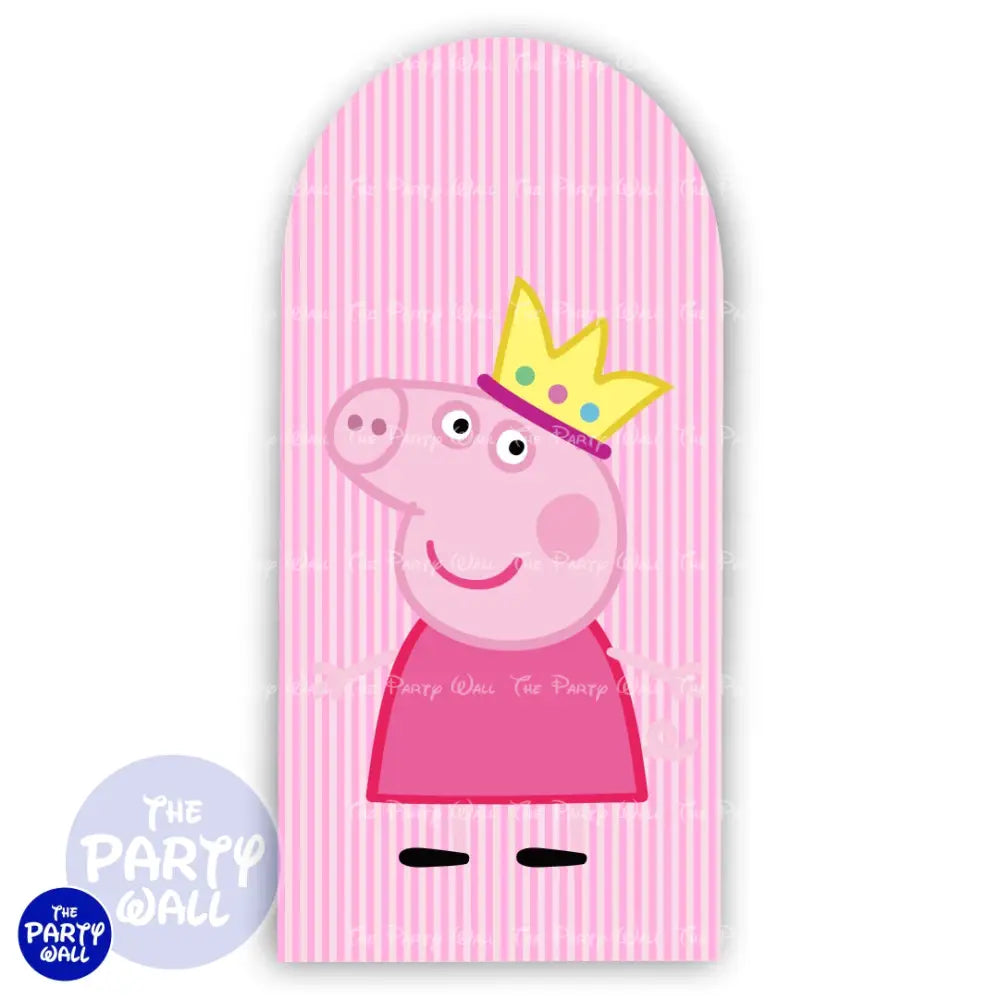 Peppa Pig - Funda para mampara de punta redonda o rectangular Mampara de punta redonda