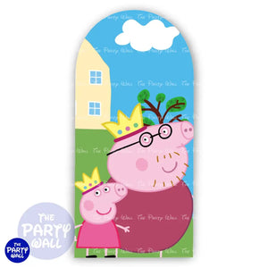 Peppa Pig - Funda para mampara de punta redonda o rectangular Mampara de punta redonda