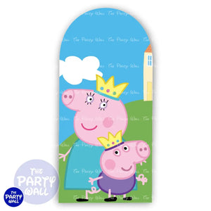 Peppa Pig - Funda para mampara de punta redonda o rectangular Mampara de punta redonda