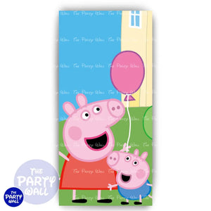 Peppa Pig - Funda para mampara de punta redonda o rectangular Mampara de punta redonda