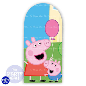 Peppa Pig - Funda para mampara de punta redonda o rectangular Mampara de punta redonda